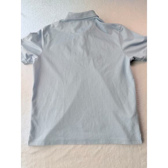 Tommy Bahama Mens Polo Size Large Athletic Striped Blue Golf Shirt - Picture 9 of 9